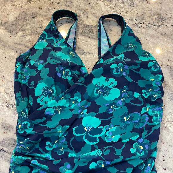 LL Bean One-Piece Bathing Suit 18 Long - Picture 5 of 7